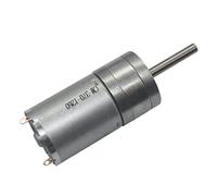 moteur d'engrenage DC, Moteur réducteur CC JGA25-370 6/12/24 V, arbre d'extension 25 mm, 12-1360 tr/min(6v,35rpm)