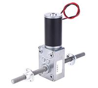 Moteur d'engrenage double arbre droit coaxial M8 Réduction de vitesse de filetage 2345 Moteur avec bride soulève de scène applicable (Ratio de réduction de la vitesse 670)