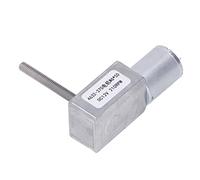 Moteur d'engrenage - Moteur de réduction DC12V à verrouillage automatique, câblage réversible, arbre de sortie verticale pour les ouvre-fenêtres, M6 x 50 mm Thread en aluminium en (type 2)