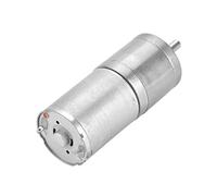 Moteur d'engrenages en métal à basse vitesse pour serrure électronique, stable pour porte robot, 1 pièces 25 mm DC 12 V 25 ga -370 (12 V 5 Rpm) (12 V 10 tr/min)