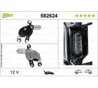 Moteur d'essuie-glace arrière VALEO pour VW GOLF VII