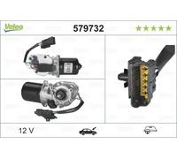 Moteur d'essuie-glace avant pour véhicules avec direction à gauche 579732 VALEO