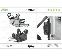 Moteur D'Essuie-Glace Mercedes-Benz C-Class 01-07 (579600) OEM Valeo