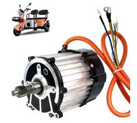 Moteur Différentiel Sans Balais à Aimant Permanent, Moteur Cc Sans Balais | Moteur à Noyau De Cuivre Pur 48 V / 60 V / 72 V, Dissipation Thermique Haute Efficacité, Faible Niveau Sonore, Tricycle Cargo