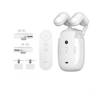 Moteur d'ouverture de rideau électrique, traitement de fenêtre de maison intelligente avec batterie de 4000 mAh, télécommande pour tringle romaine TU-Rails en forme de I (1 pièce)