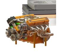 Moteur du modèle d'affichage - Ornement de l'artisanat V8, sculpture de jouets à collectionner | Replique mécanique réaliste pièce décorative, gadget d'apprentissage éducatif pour les jeunes adolescen