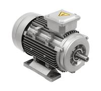 Moteur électrique 380 V 1405 tr/min, bobine en cuivre, moteur triphasé pour ventilateurs, pompes, machines-outils, compresseurs, machines de transport, diamètre de la tige 19 mm (argent 1,5 kW)