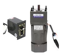 Moteur électrique à engrenages 220 V avec régulateur de vitesse, puissance de couple de 3,8 N·m, fonction réversible, régulateur de vitesse, 1650 tr/min (90 W 100 K)