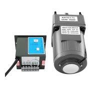 Moteur électrique à engrenages 220 V CA avec régulateur de vitesse, vitesse de rotation réglable, convient pour différentes industries telles que l'emballage, pression (1, 40 W 15 K)