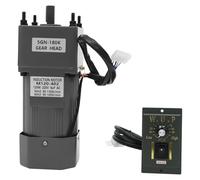 Moteur électrique à engrenages 220 V CA avec régulateur de vitesse, vitesse de rotation réglable, convient pour différentes industries telles que l'emballage, la pression (1, 120 W 180 K)