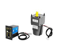 Moteur électrique à engrenages - 220 V - Moteur réglable en continu - 0 à 1400 tr/min - Régulateur de vitesse - Avec réducteur - Pour l'industrie, les machines textiles (40 W 20 K)