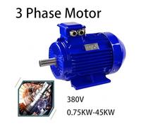 Moteur Électrique À Frein À Courant Alternatif 5,5 KW 5500 W, Triphasé 380 V, Asynchrone, Axe Horizontal, For Usine(0.75KW)