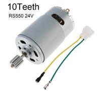 Moteur électrique à grande vitesse pour voiture télécommandée, jouets pour enfants, moteur à balais, 24V DC, 10 dents, RS555