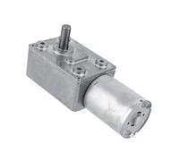 Moteur électrique à réduction de couple élevé DC12V, moteur à engrenage à vis sans fin réversible CW/CCW (6 tr/min)