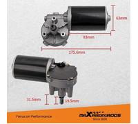 Moteur Électrique DC 24V, Couple Élevé 30Nm, Vitesse 220 RPM, Fonctionnement Réversible