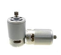 Moteur Electrique,Dc Moteur de RéDuction Moteur électrique RS550 9 dents 12 CC 10,8 V/12 V/14,4 V/16, V/18 V/21 V/25 V for visseuse et perceuse avec réducteur à couple élevé(9 Teeth,12V)