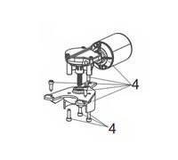 Moteur électrique de rechange 24 V pour FAAC 391 et Genius Compas 115008