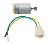 Moteur électrique de voiture pour enfants RS550 RS390 RS380 RS555 6 V 12 V 24 V Moteur à engrenages de rechange à couple élevé avec pignon à 10 dents pour enfants (390 12 V 20 000 tr/min)