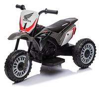 Moteur électrique Honda pour Enfants dès 18 Mois, Moto électrique pour Enfants, véhicules électriques 1x30W, 3km/h (Gris)