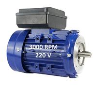 Moteur électrique monophasé 2,2 kW/3 CV 220 V 3000 tr/min B14 (140 mm) taille 90L - axe 24 mm haut couple de démarrage Alren