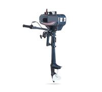Moteur électrique Moteur hors-bord à deux temps de 3,5 CV, système d'entraînement d'hélice for bateau de pêche gonflable et canoë pour bateaux pneumatiques et bateaux de pêche