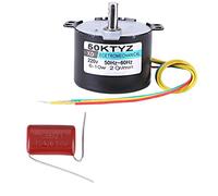 Moteur Electrique Moteur Synchrone à Aimant Permanent CW/CCW AC 220V 10W 0.5A 2,5 20r/min pour Générateur DIY (20RPM)