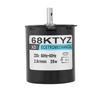 Moteur Electrique Moteur Synchrone à Engrenages Moteur à Aimant Permanent CW/CCW 68KTYZ AC 220V pour Générateur DIY (2.5RPM)
