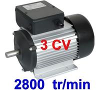 Ribimex Moteur électrique M3M28 - 3 CV monophasé 2800 tr/min