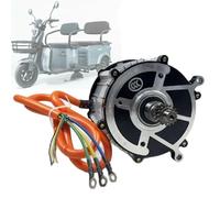 Moteur électrique sans balais à courant continu 48 V/60 V/72 V, conception à 5 trous et 16 dents, bobine en cuivre pur, pour tricycle électrique, kart, accessoires de bricolage, 72 V - 1200 W