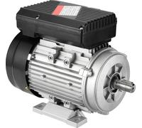 Moteur électrique SucceBuy, moteur de compresseur d'air, monophasé, 5,45 A, 220-240 V, 0,75 kW, 1400 tr/min, cadre 80 B3, arbre cannelé 19 mm, rotation à droite/gauche pour machines agricoles et outil