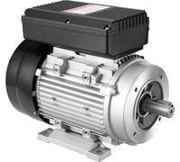 Moteur électrique SucceBuy, moteur de compresseur d'air, monophasé, 7,1 A, 220-240 V, 1,1 kW, 2800 tr/min, châssis 90S B34, arbre cannelé 24 mm, rotation à droite/gauche pour machines agricoles et équ