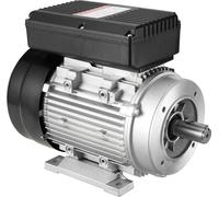 Moteur électrique SucceBuy, moteur de compresseur d'air, monophasé, 7,5 A, 220-240 V, 1,1 kW, 1400 tr/min, châssis 90S B34, arbre cannelé 24 mm, rotation à droite/gauche pour machines agricoles et out