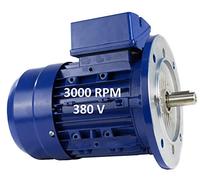 Moteur électrique triphasé 0,12kW / 0,17CV 220/380V 3000 tr/min B5 (140mm) Taille 63 - Axe 11mm Alren