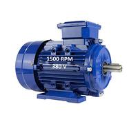 Moteur électrique triphasé 2,2 kW / 3 CV 220/380 V 1500 tr/min B3 (PATTES) Taille 100 L - Axe 28 mm Alren