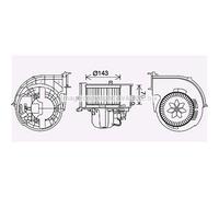 PRASCO BW8574 Moteur électrique, pulseur d'air d'habitacle