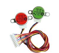 Moteur éolien synchrone double 20BYJ46 12 V CC, moteur pas à pas à volet oscillant haut et bas