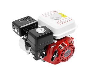 Moteur Essence 4 Temps, 7.5CV 212CC OHV, Moteur Thermique, Refroidi par Air 3600RPM, pour Pompe Eau Génératrice Bétonnière Tondeuse Kart Chantier BTP, Réservoir 3.6L Démarrage Manuel