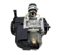 moteur essence 49cc, démarrage facile par traction, design léger, noir