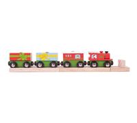 Moteur et wagons de train de noël