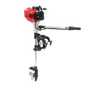 Moteur hors-bord à essence 2 temps, 6 HP, refroidissement par vent de 63 cc, avec hélice à trois lames pour bateau de pêche gonflable et Ange