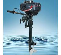 Moteur hors-bord électrique robuste 2 temps 3.5 CV 49 CC, essence, accessoires pour bateaux, CDI et système de refroidissement par eau pour bateaux pneumatiques et kayaks