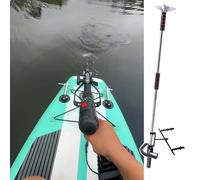 Moteur Hors Bord Hélice de Bateau en Aluminium 1/1.25 m pour Perceuse Sans Fil pour Lac Étang, Moteur de Traîne pour Canoë avec Poignée, Hélice pour Radeau Float Tube(Length 1m/3.3ft)