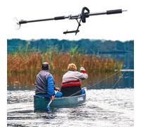 Moteur Hors Bord Hélice de Forage Orientable pour Étang Et Lac, Propulseur de Secours Léger en Métal avec Pince/Support, Hélice de Forage pour Moteur Hors-bord(With Bracket,L-100cm(39 3/8"))