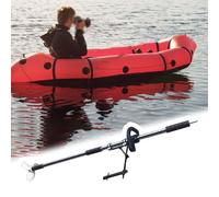 Moteur Hors Bord Hélice de Forage pour Canoë-Kayak, Kit de Moteur Électrique de Forage de 100/125 Cm de Long, Hélice de Secours avec Pagaie et Collier de Serrage(with Bracket,L-125cm(49 1/4"))