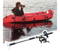 Moteur Hors Bord Hélice de Forage pour Canoë-Kayak, Kit de Moteur Électrique de Forage de 100/125 Cm de Long, Hélice de Secours avec Pagaie et Collier de Serrage(with Clamp,L-100cm(39 3/8"))