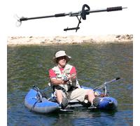 Moteur Hors Bord Hélice de Perceuse Sans Fil pour Kayak, Canoë/Kit de Moteur Électrique Portatif, Hélice de Perceuse pour Bateau en Alliage D'aluminium, Aviron(With Bracket,L-100cm(39 3/8"))