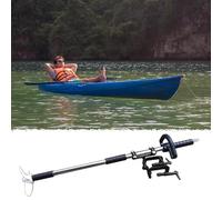 Moteur Hors Bord Hélice en Aluminium pour Perceuse avec Collier de Serrage/Support, Kit D'hélice Orientable pour Perceuse Sans Fil, Moteur Électrique pour Bateau(With Clamp,L-125cm(49 1/4"))