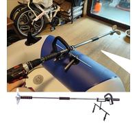Moteur Hors Bord Kit de Direction pour Moteur Électrique de Kayak avec Support/Collier, Moteur de Bateau en Aluminium Alimenté par Perceuse, Moteur Électrique Léger(With Bracket)