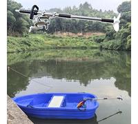 Moteur Hors Bord Moteur Amovible pour Canoë/Sup/Voilier/Kayak de Plein Air, Propulseur D'urgence pour Petit Bateau, Remplacement D'hélice pour Perceuse Électrique(With Clamp)