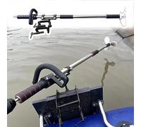 Moteur hors-bord portable alimenté par perceuse, kit d'hélice de bateau portable alimenté par perceuse avec poignée réglable pour la pêche à la traîne d'urgence, accessoire léger pour embarc